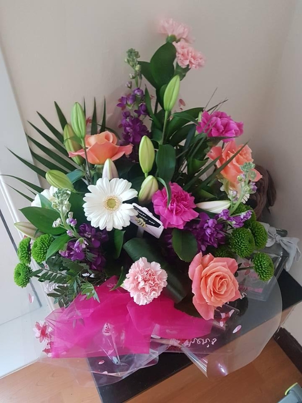 Florist Choice Front Facing Presentation Bouquet